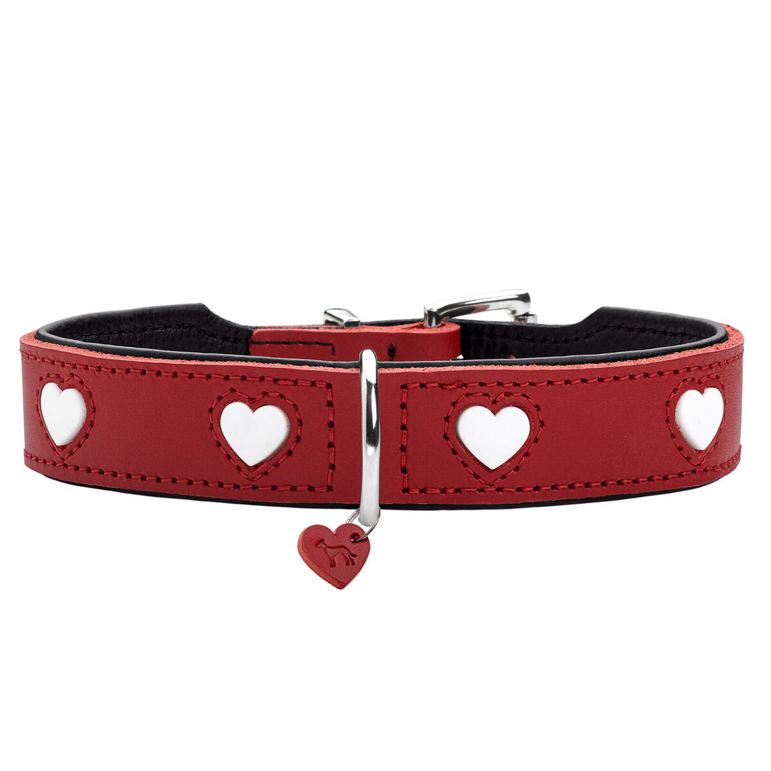 Hundehalsband Hunter Love XS/S 30-34 cm Rojo/Blanco